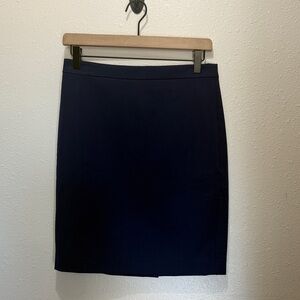 J.Crew Classic Navy Blue Women's Skirt, Size 6P